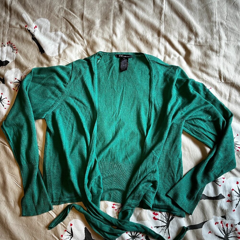 Crossover tie-up ballet sweater in XL